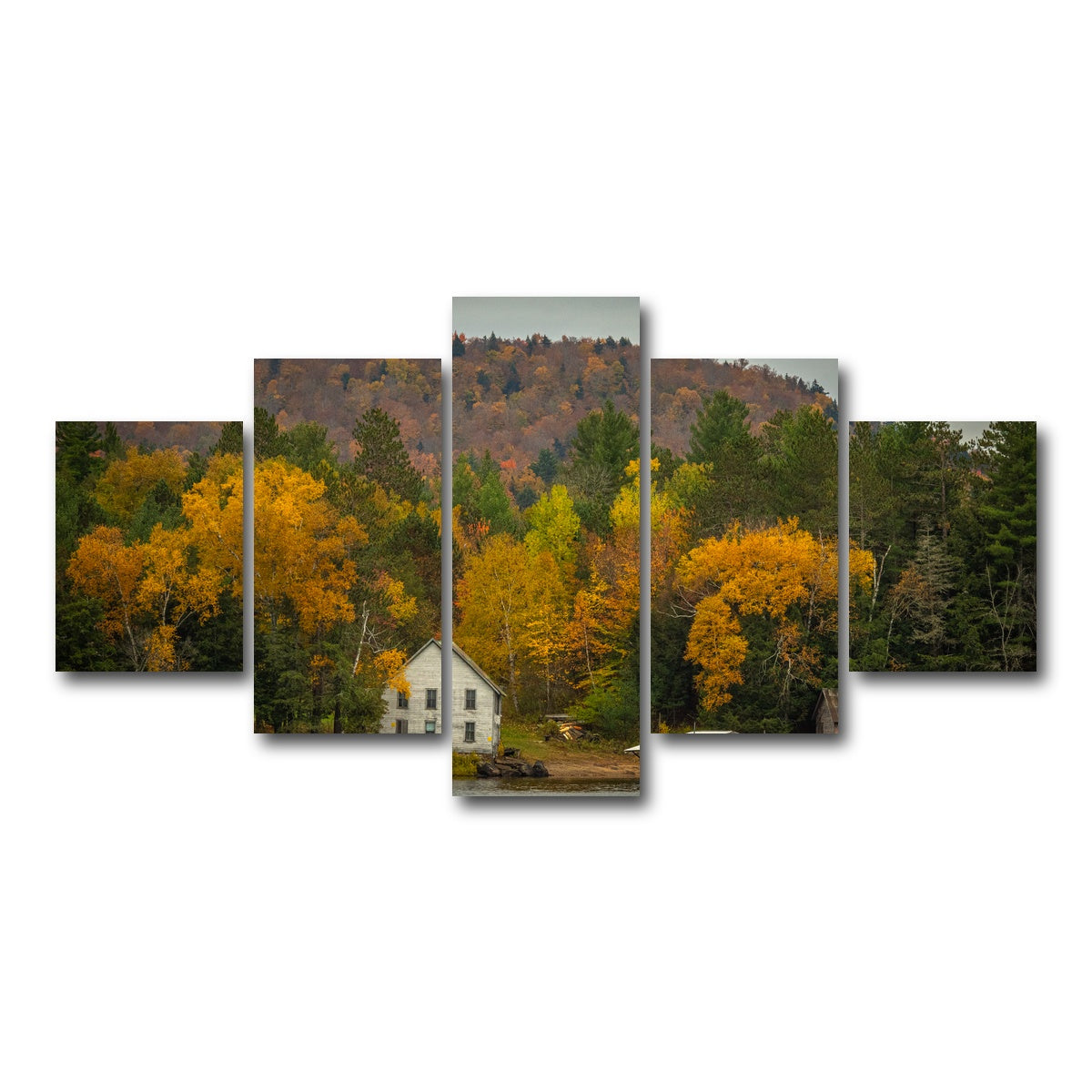 AUTO-MOCKUP WHITE | Fall in the Adirondacks | 5 Piece | Gallery Wrap Canvas | group=5_short