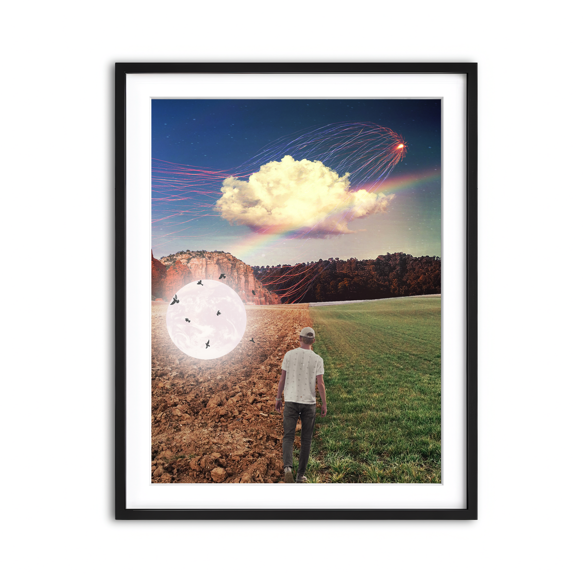 Framed Print 3x4 Black