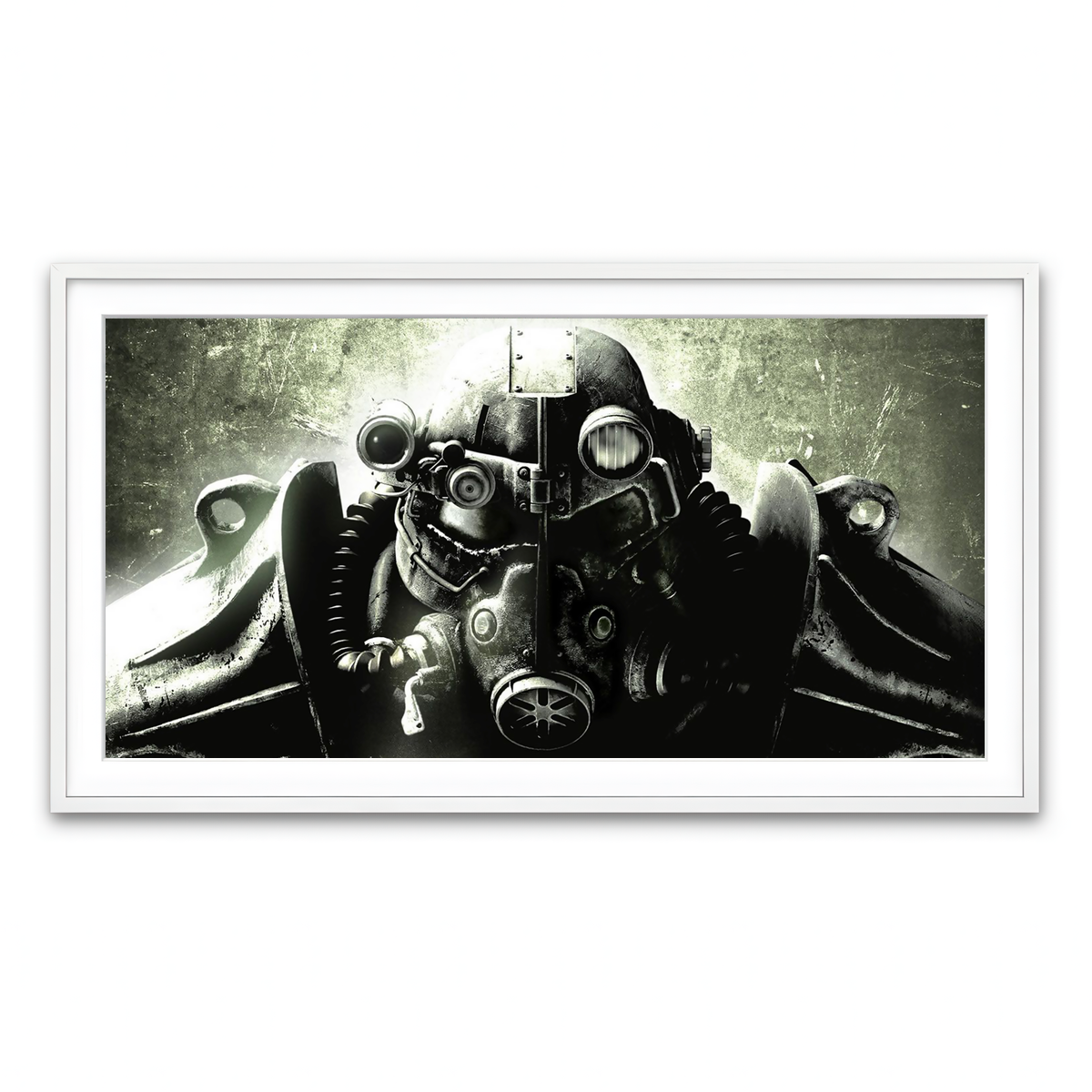 Framed Print 2x1 White