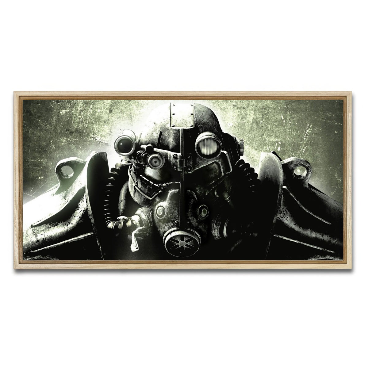 AUTO-MOCKUP WHITE | Fallout T60 | 1 Piece | Natural Framed Canvas | group=2x1