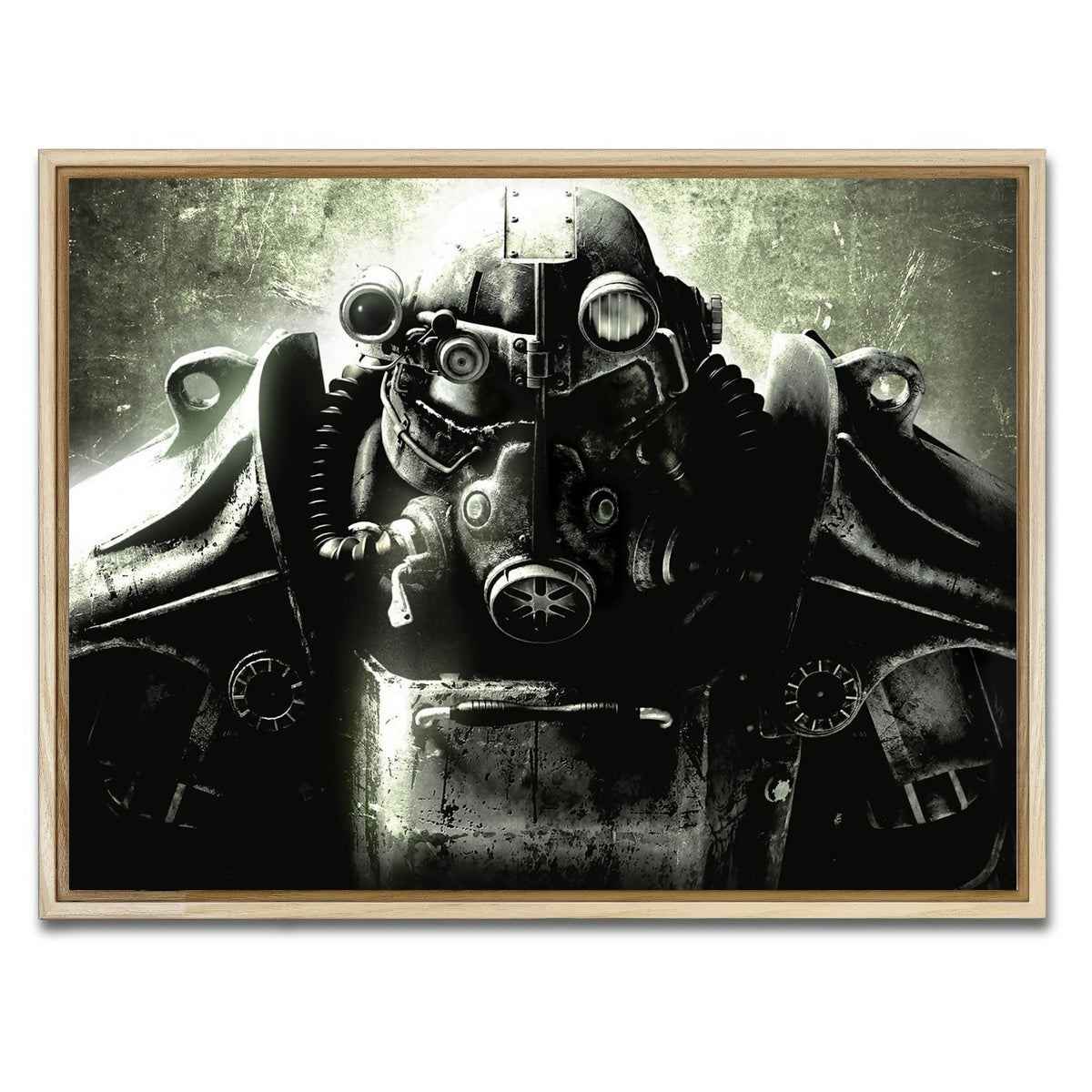 AUTO-MOCKUP WHITE | Fallout T60 | 1 Piece | Natural Framed Canvas | group=4x3