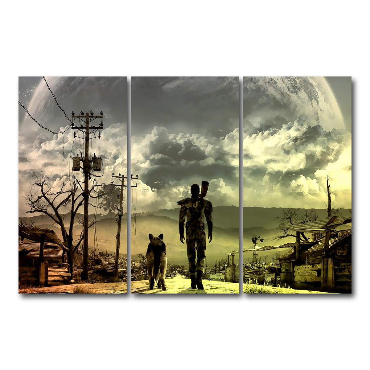 AUTO-MOCKUP WHITE | Fallout | 3 Piece | Gallery Wrap Canvas | group=12x24