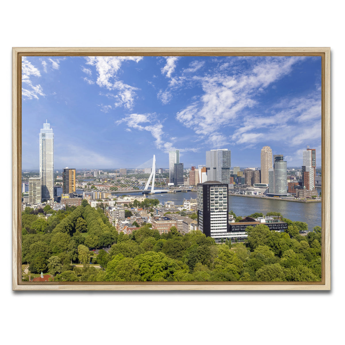 AUTO-MOCKUP WHITE | Fantastic Rotterdam Impression | 1 Piece | Natural Framed Canvas | group=4x3