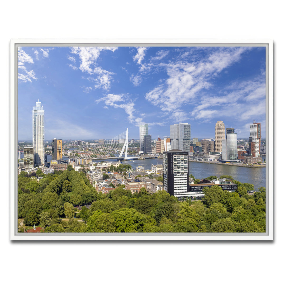 AUTO-MOCKUP WHITE | Fantastic Rotterdam Impression | 1 Piece | White Framed Canvas | group=4x3