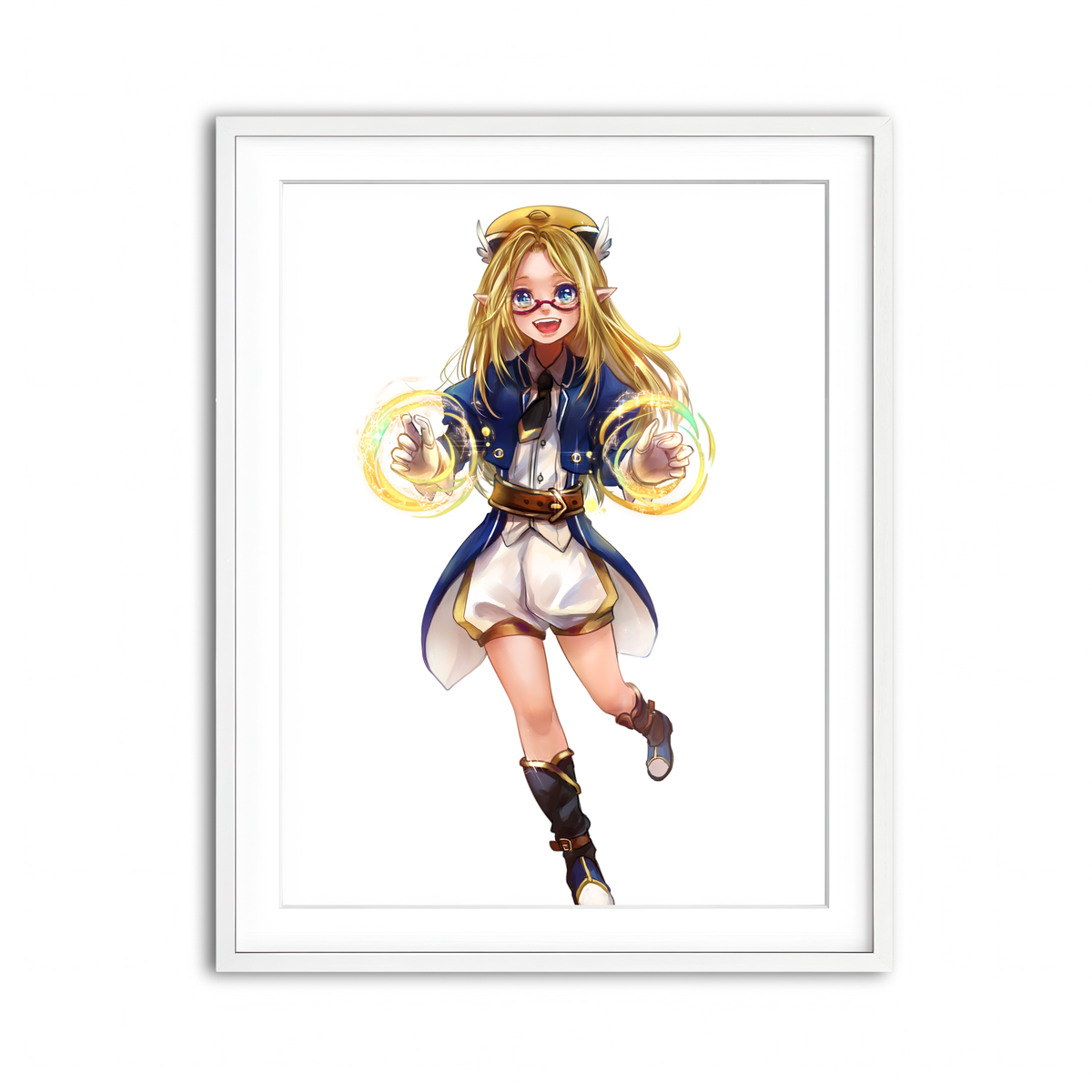 Framed Print 3x4 White