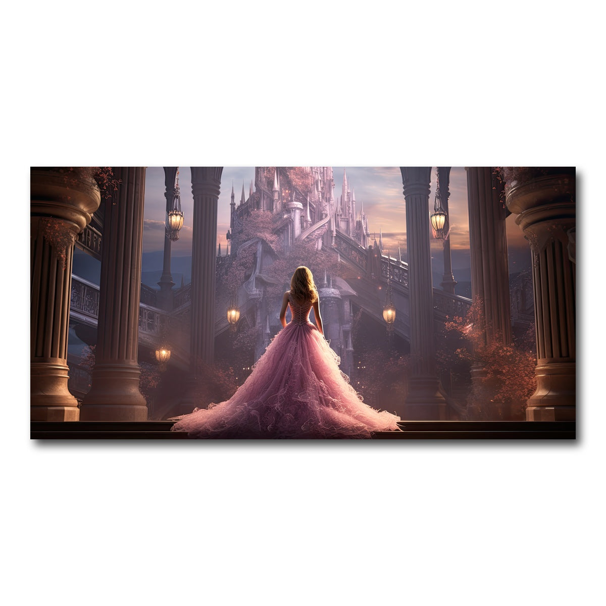 AUTO-MOCKUP WHITE | Fantasy Princess | 1 Piece | Gallery Wrap Canvas | group=2x1