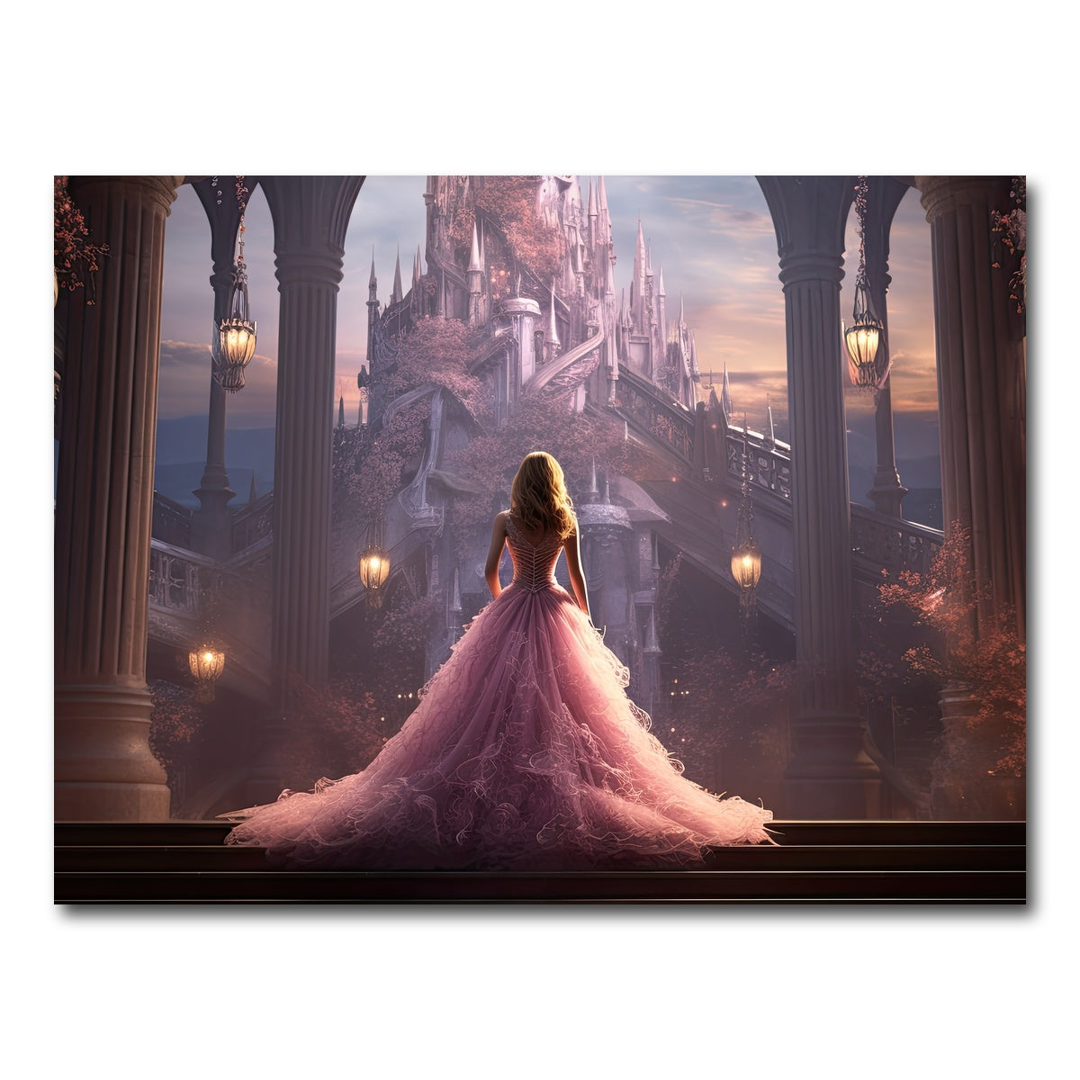 AUTO-MOCKUP WHITE | Fantasy Princess | 1 Piece | Gallery Wrap Canvas | group=4x3