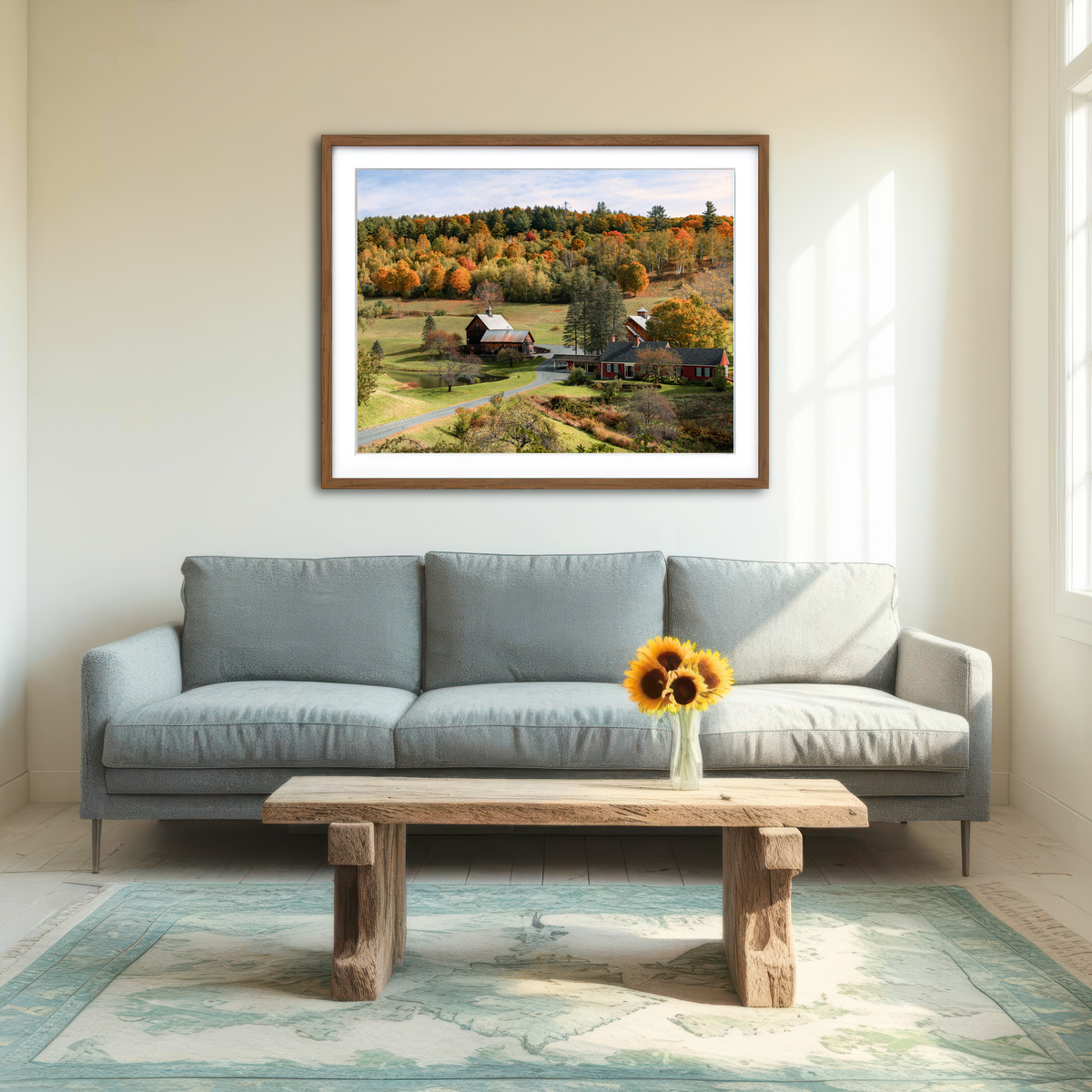 AUTO-MOCKUP ROOM | Farmstead Panoramic Wall Art