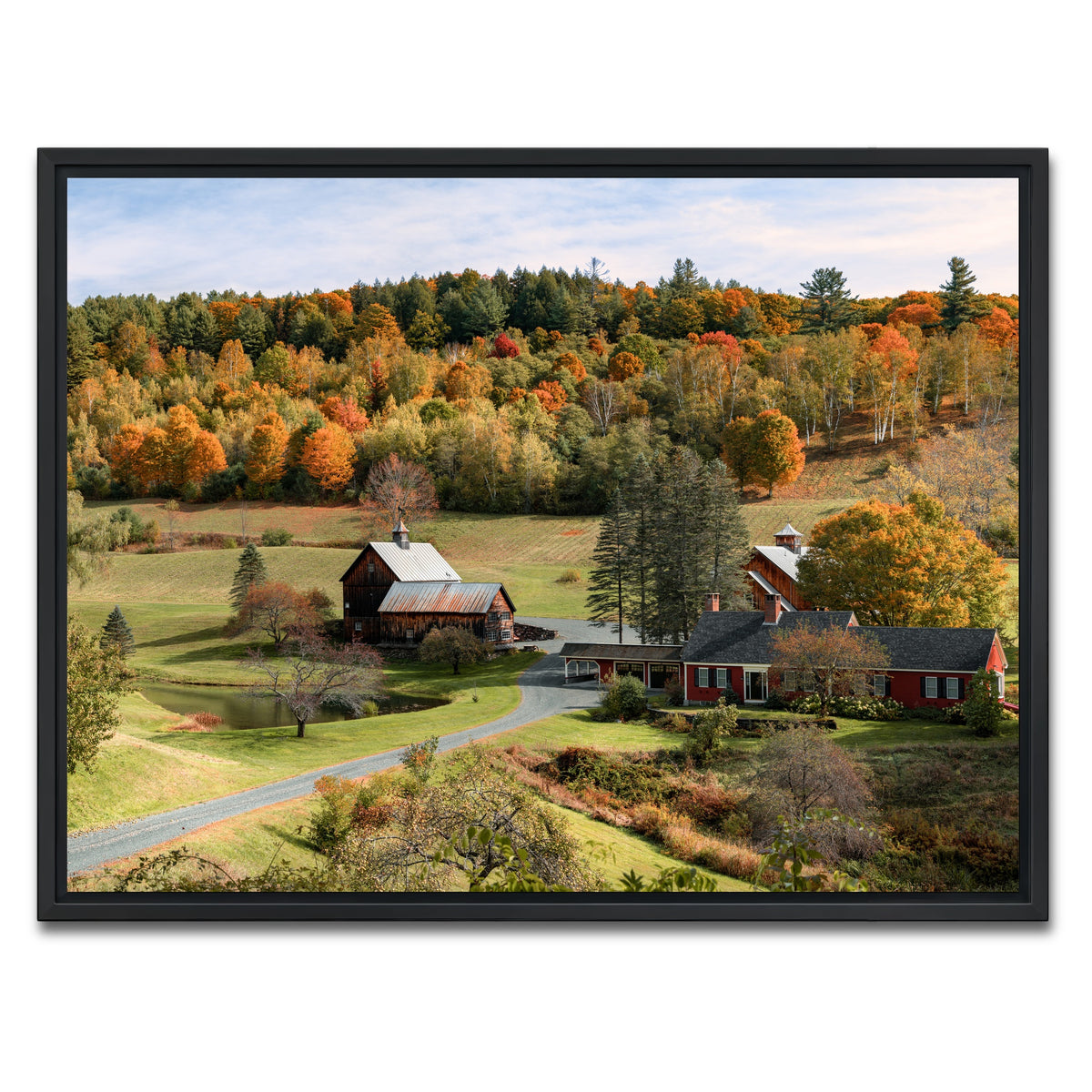 AUTO-MOCKUP WHITE | Farmstead Panoramic | 1 Piece | Black Framed Canvas | group=4x3