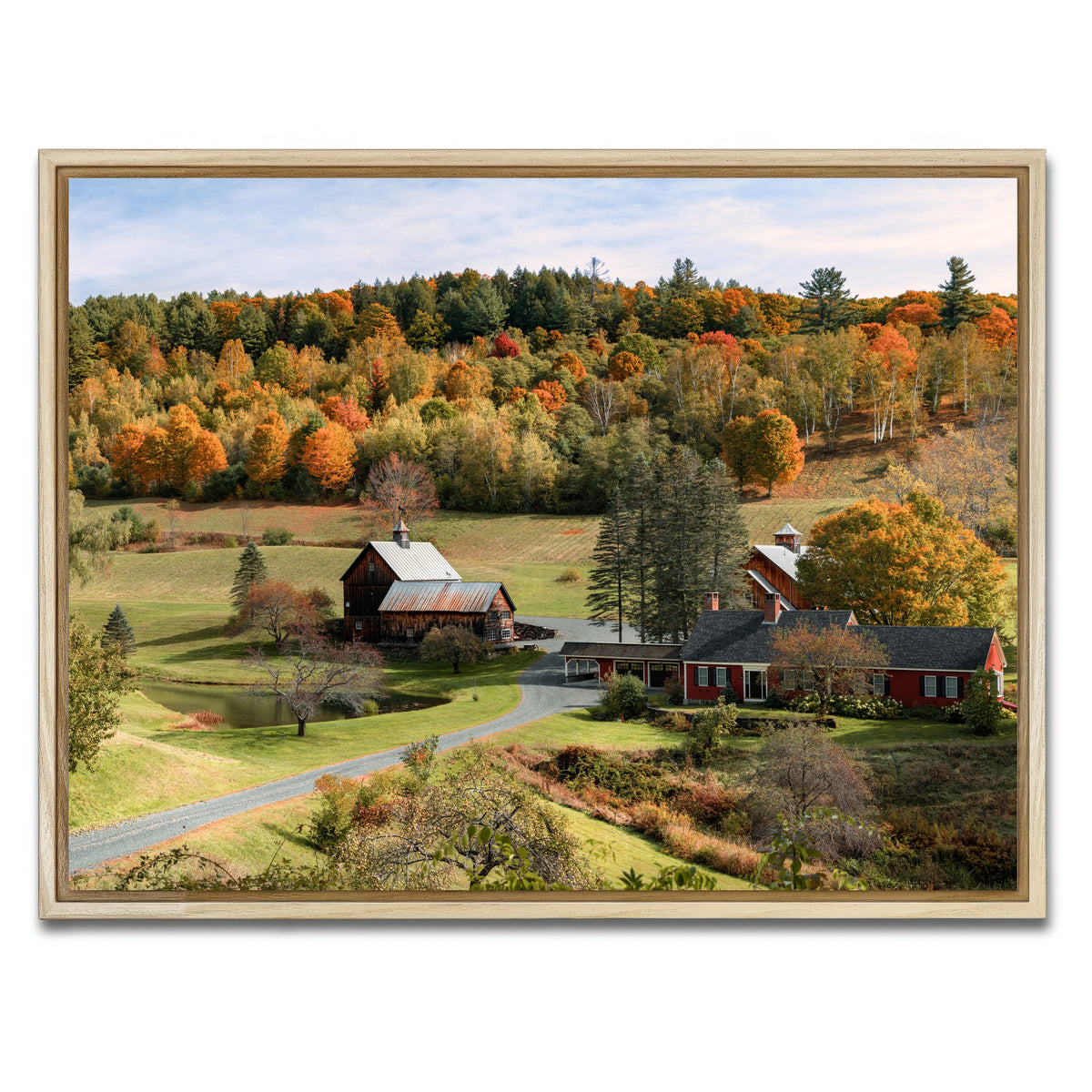 AUTO-MOCKUP WHITE | Farmstead Panoramic | 1 Piece | Natural Framed Canvas | group=4x3