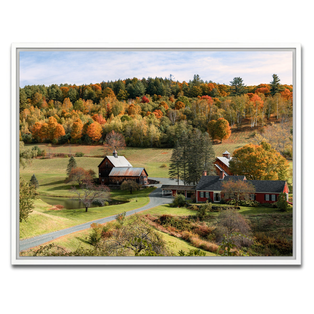 AUTO-MOCKUP WHITE | Farmstead Panoramic | 1 Piece | White Framed Canvas | group=4x3