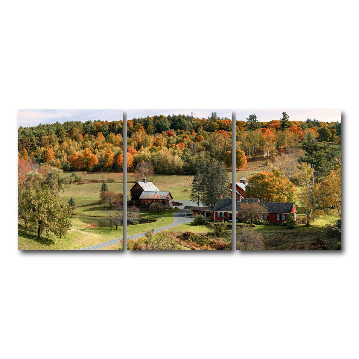 AUTO-MOCKUP WHITE | Farmstead Panoramic | 3 Piece | Gallery Wrap Canvas | group=18x24