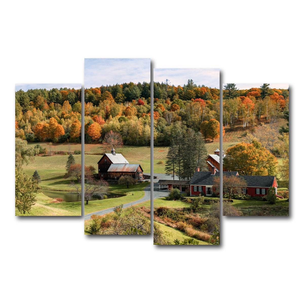 AUTO-MOCKUP WHITE | Farmstead Panoramic | 4 Piece | Gallery Wrap Canvas | group=4_short