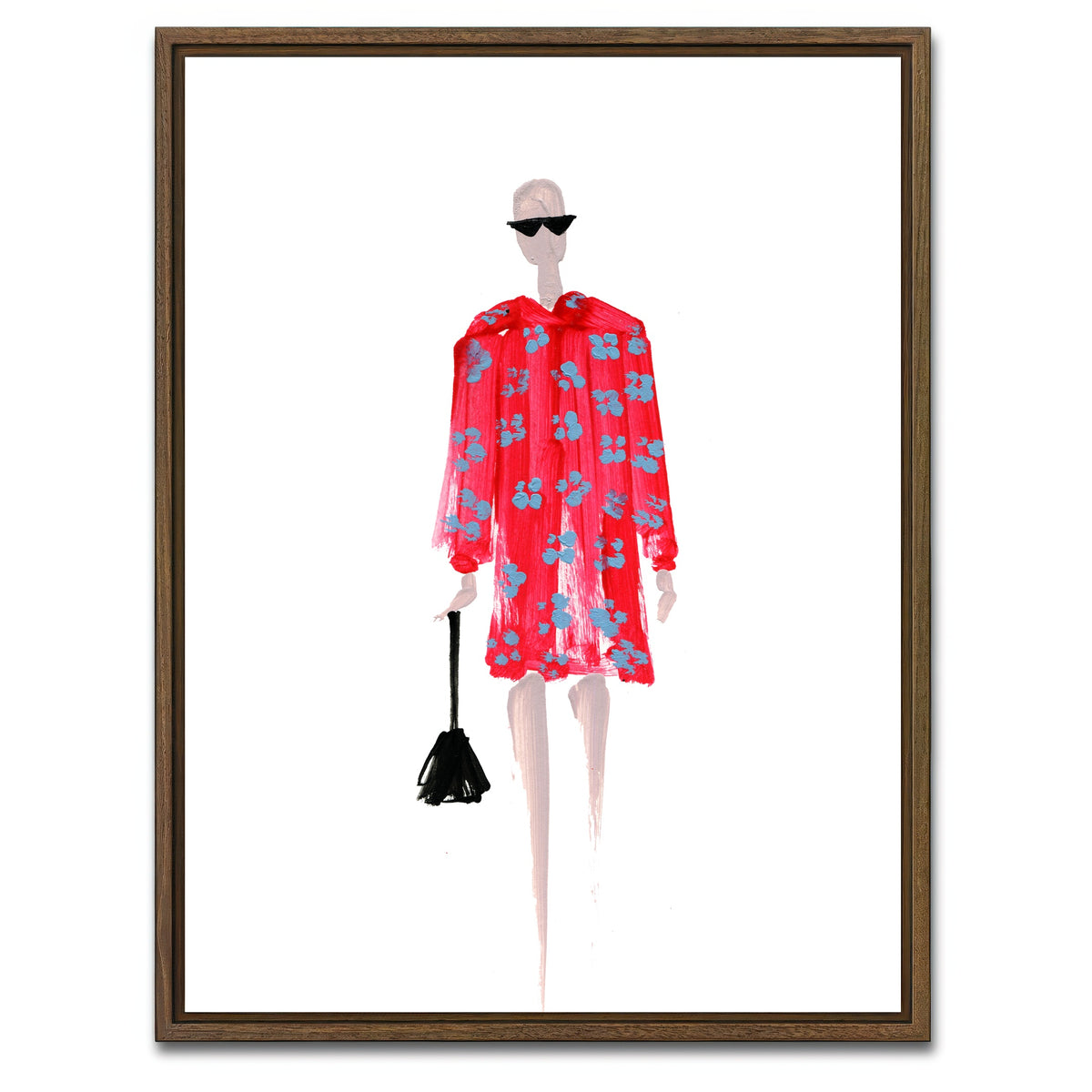 AUTO-MOCKUP WHITE | Fashion 1 | 1 Piece | Walnut Framed Canvas | group=3x4