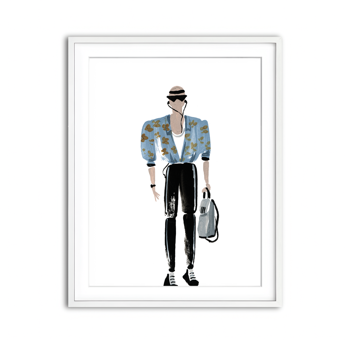 Framed Print 3x4 White