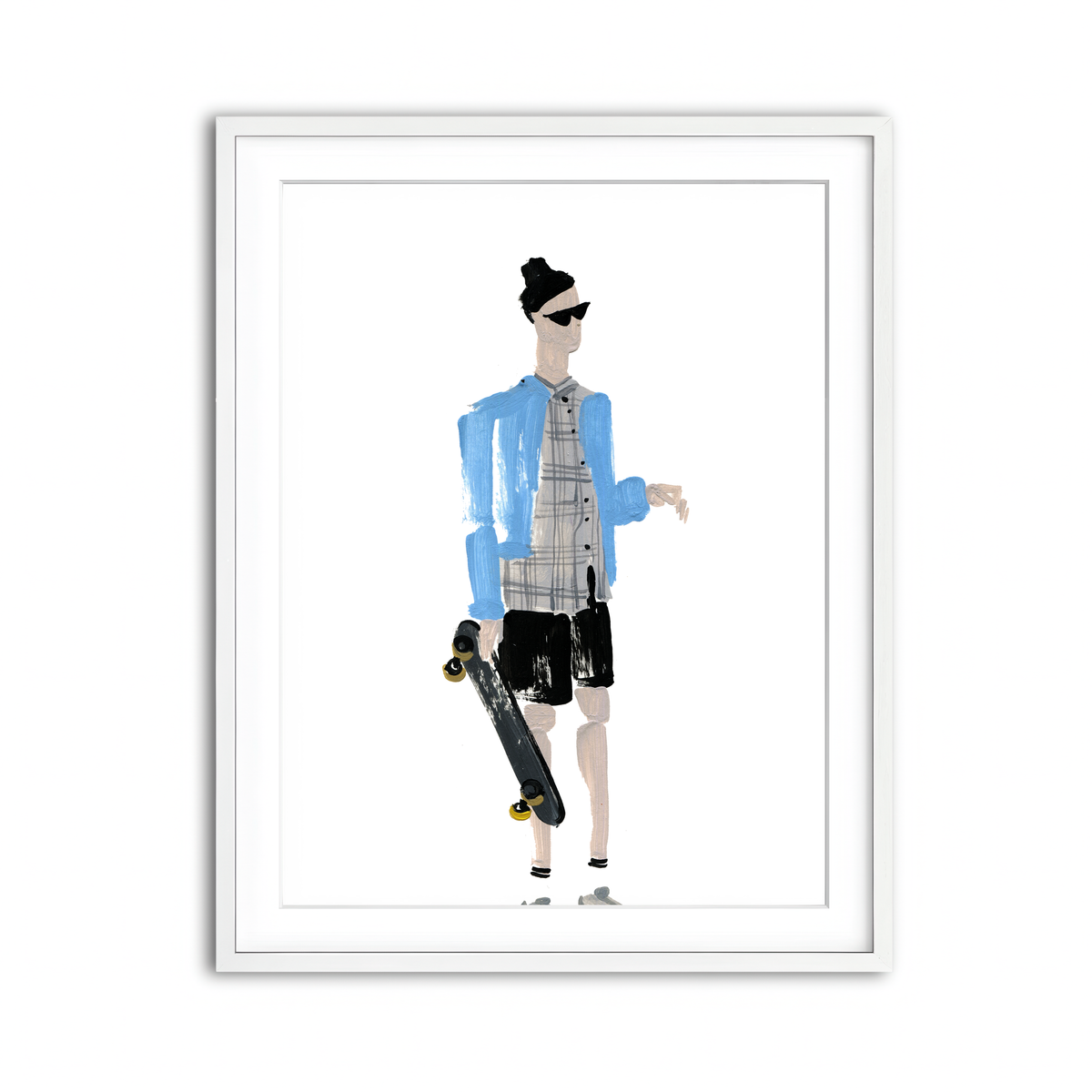 Framed Print 3x4 White