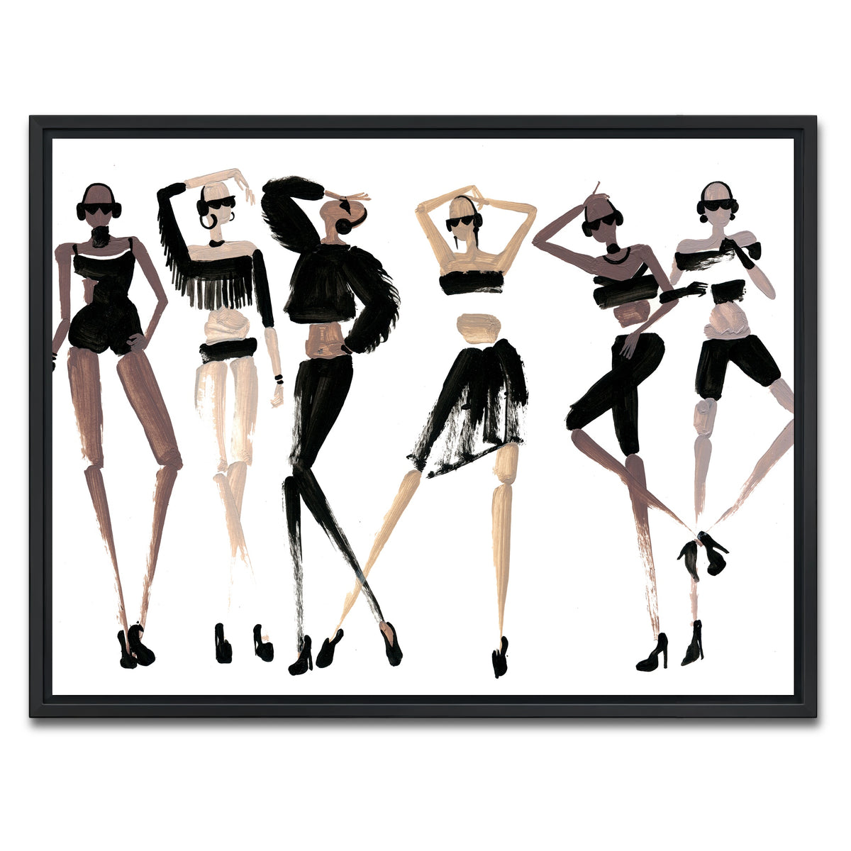 AUTO-MOCKUP WHITE | Fashion 6 | 1 Piece | Black Framed Canvas | group=4x3