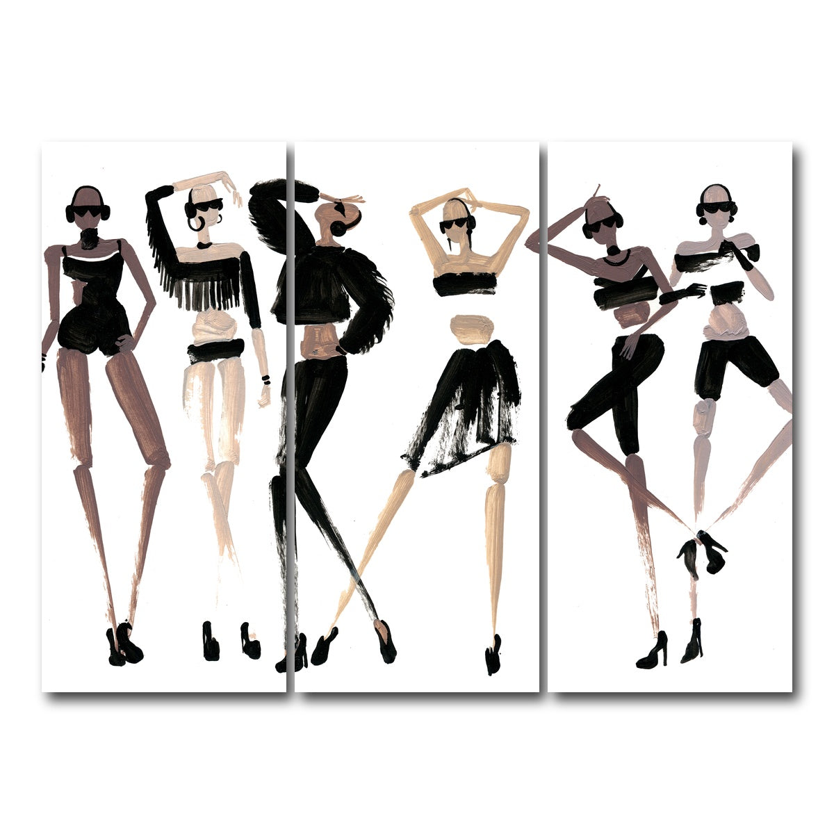AUTO-MOCKUP WHITE | Fashion 6 | 3 Piece | Gallery Wrap Canvas | group=8x18