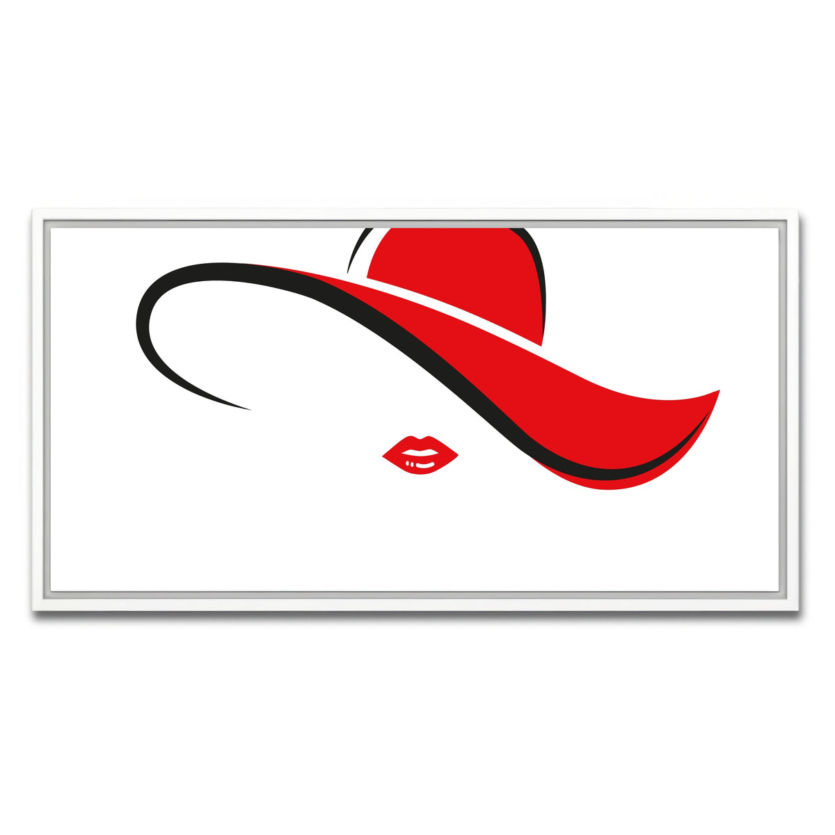 AUTO-MOCKUP WHITE | Fashion Red | 1 Piece | White Framed Canvas | group=2x1