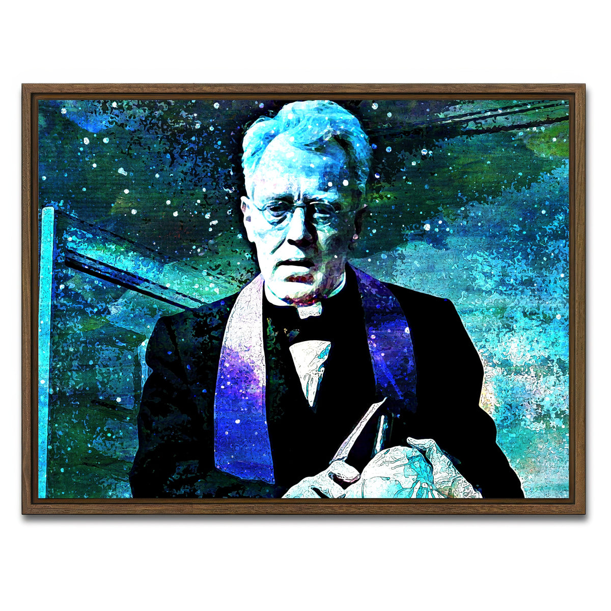 AUTO-MOCKUP WHITE | Father Merrin | 1 Piece | Walnut Framed Canvas | group=4x3