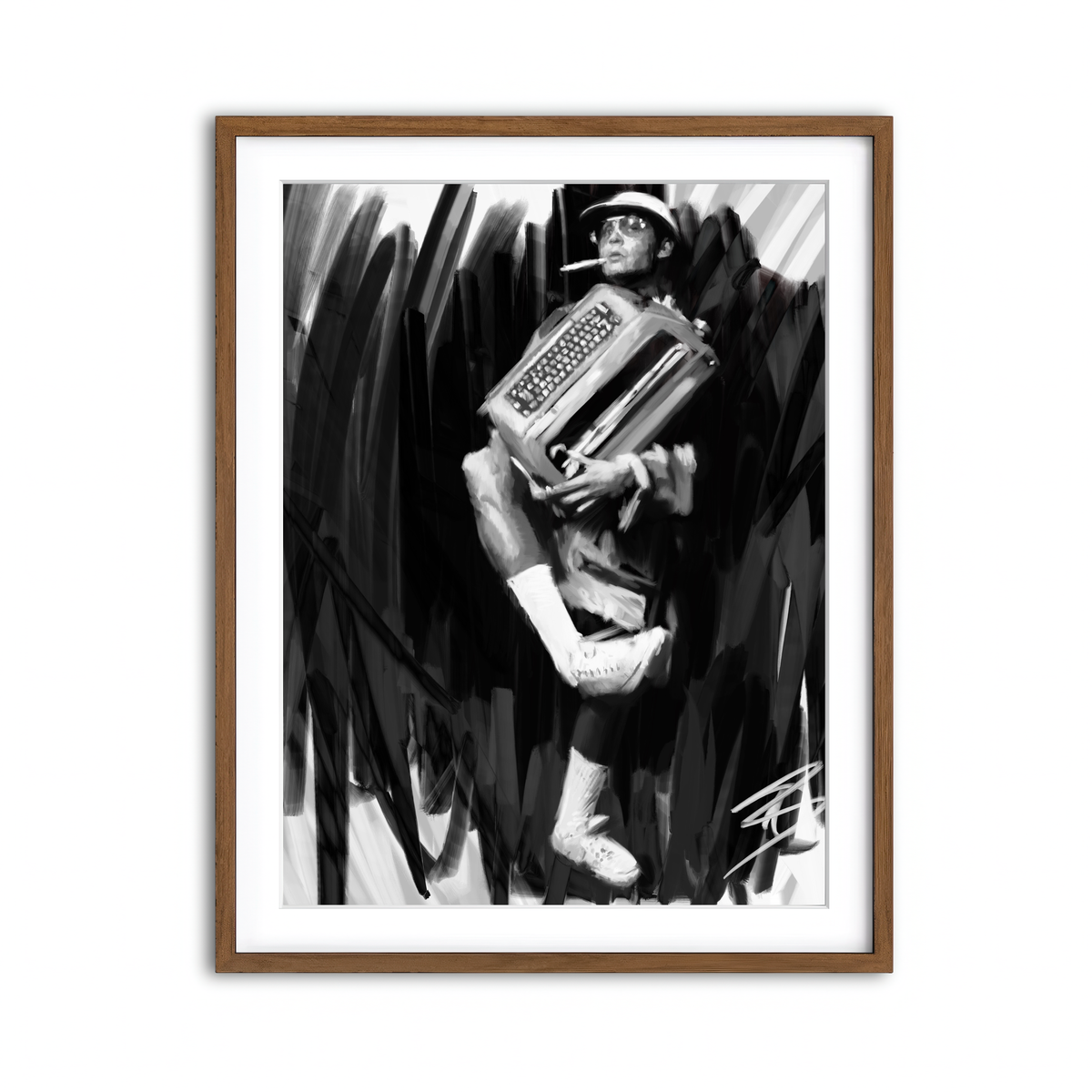 Framed Print 3x4 Walnut