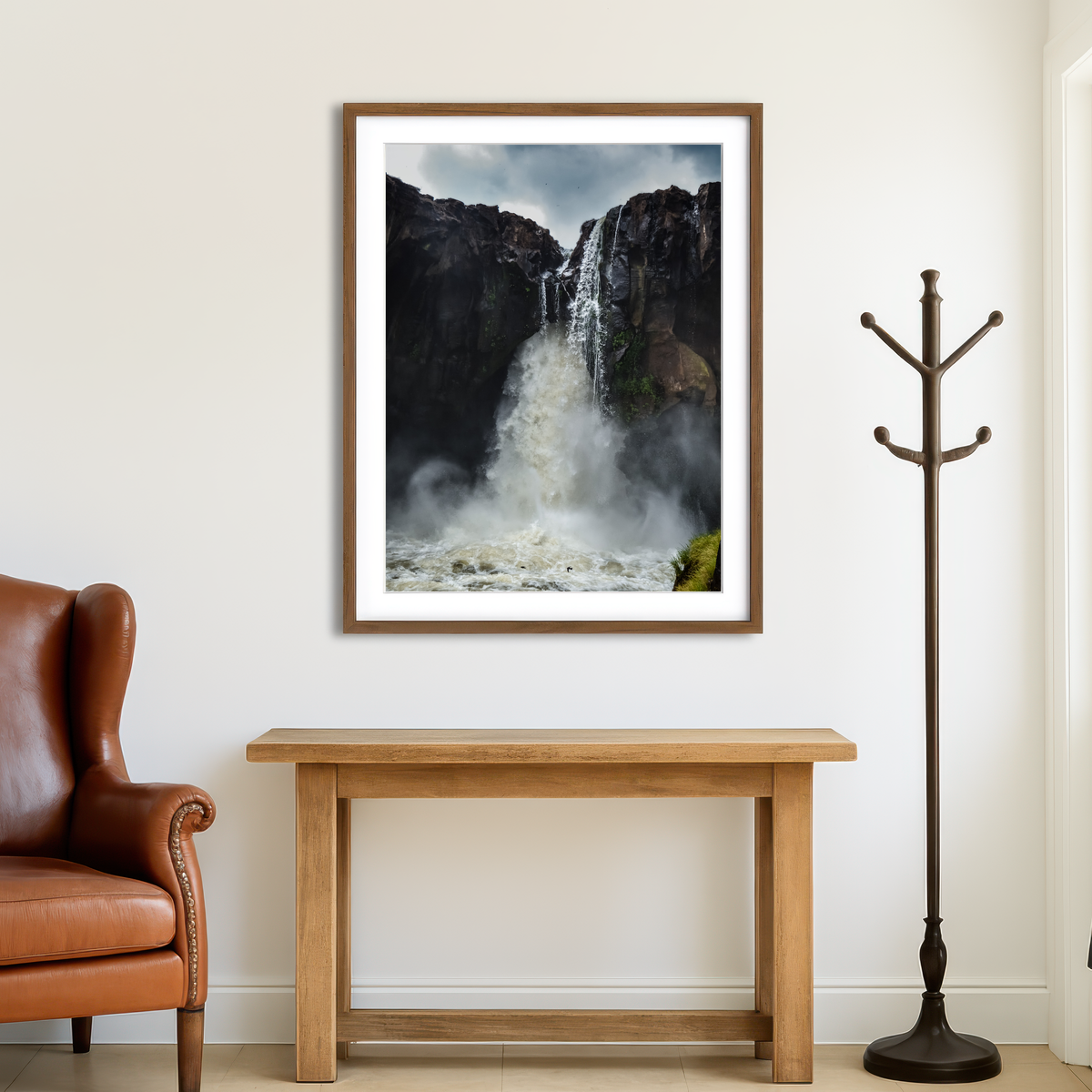 AUTO-MOCKUP ROOM | Fearless Birds at Prata Waterfall Wall Art