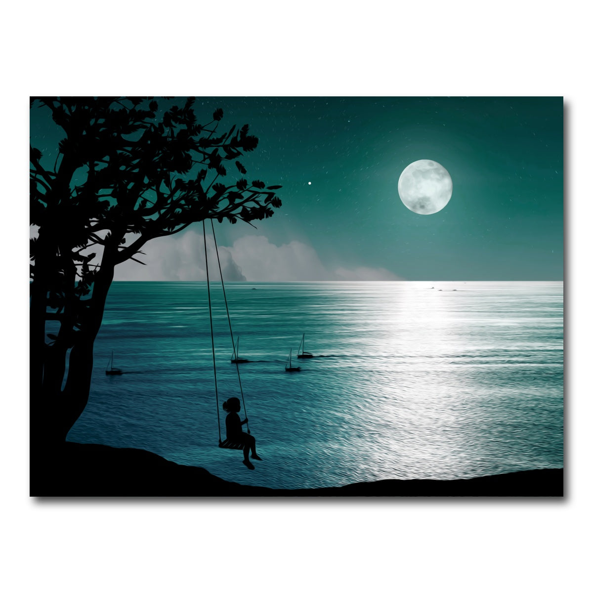 AUTO-MOCKUP WHITE | Feelings in the Night | 1 Piece | Gallery Wrap Canvas | group=4x3