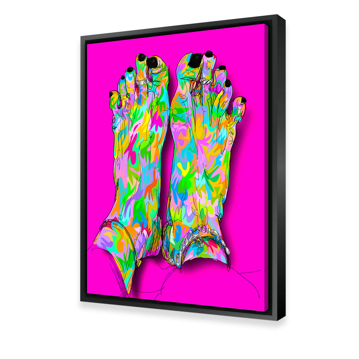 Feet Toe Ring Wall Art