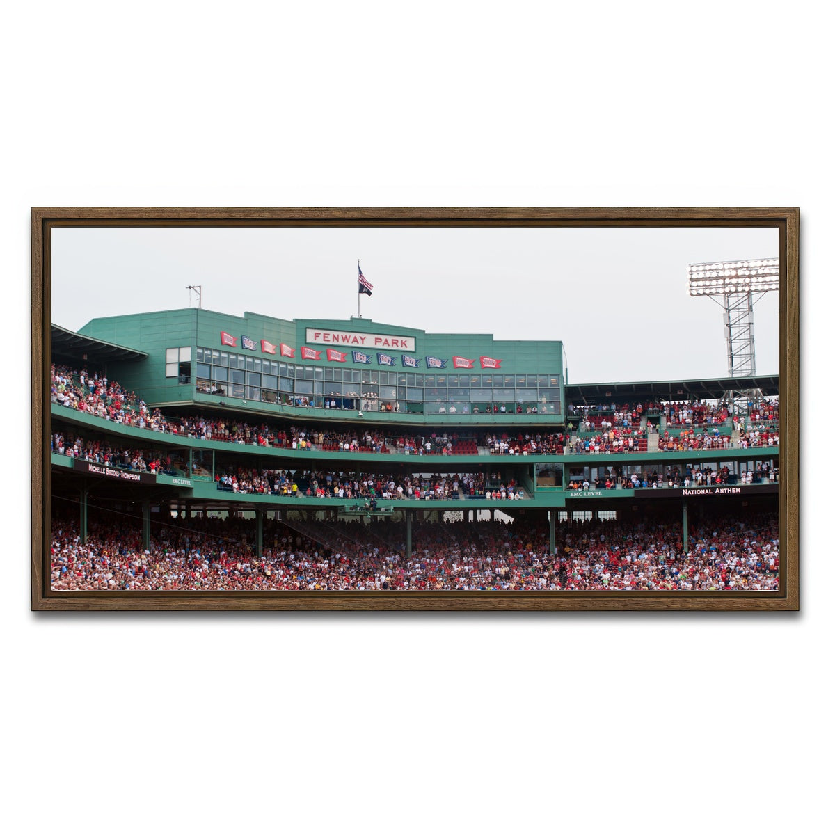 AUTO-MOCKUP WHITE | Fenway Field Canvas | 1 Piece | Walnut Framed Canvas | group=2x1