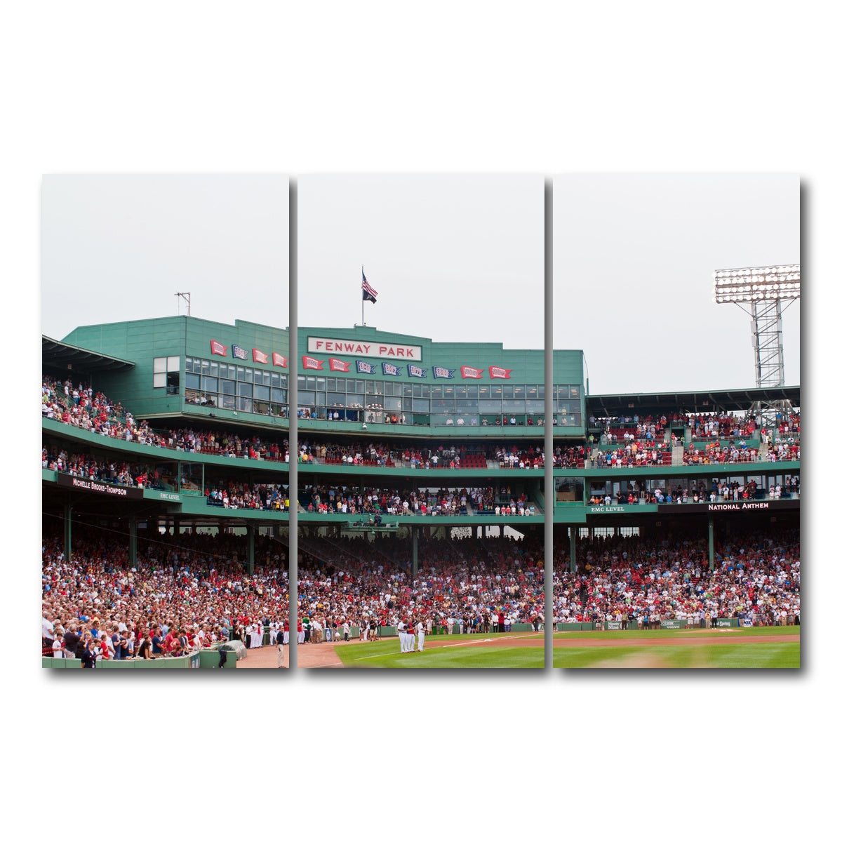 AUTO-MOCKUP WHITE | Fenway Field Canvas | 3 Piece | Gallery Wrap Canvas | group=12x24