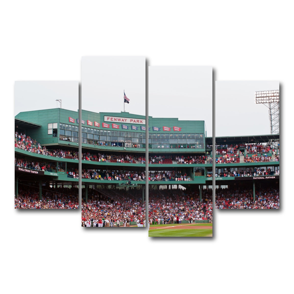 AUTO-MOCKUP WHITE | Fenway Field Canvas | 4 Piece | Gallery Wrap Canvas | group=4_short
