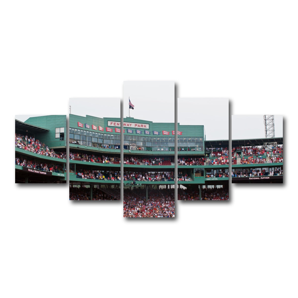 AUTO-MOCKUP WHITE | Fenway Field Canvas | 5 Piece | Gallery Wrap Canvas | group=5_short