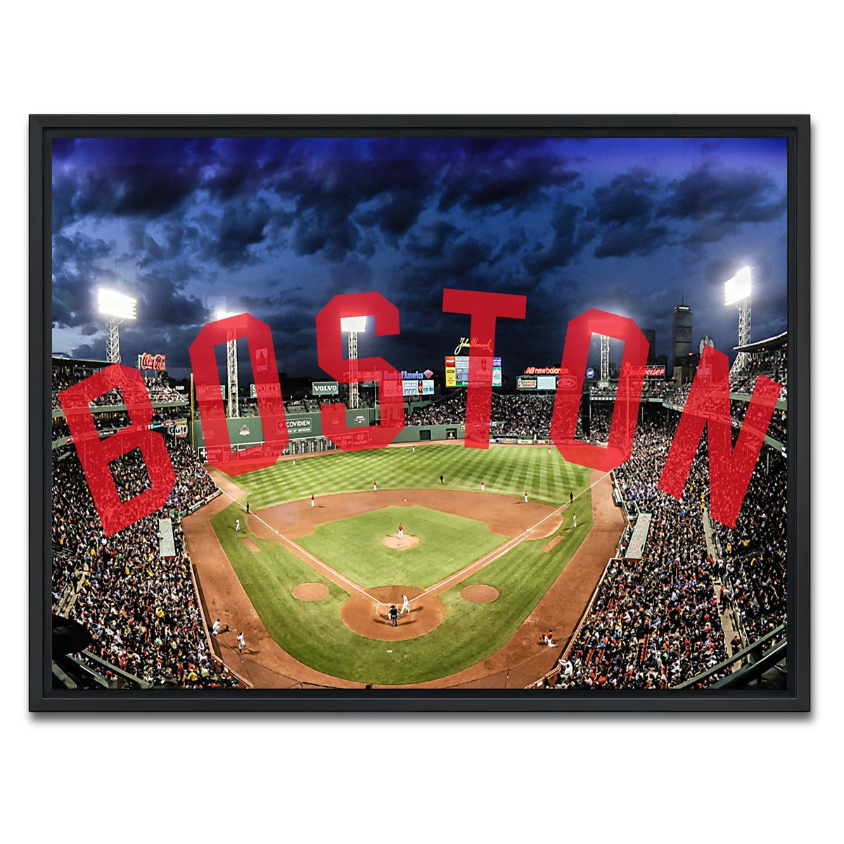 AUTO-MOCKUP WHITE | Fenway | 1 Piece | Black Framed Canvas | group=4x3