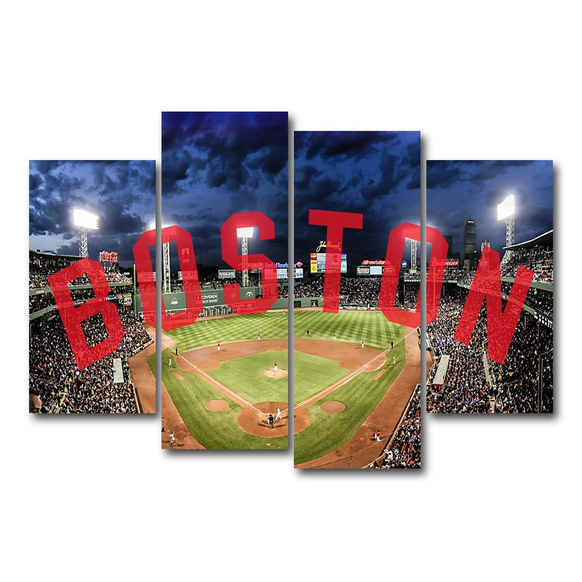 AUTO-MOCKUP WHITE | Fenway | 4 Piece | Gallery Wrap Canvas | group=4_short