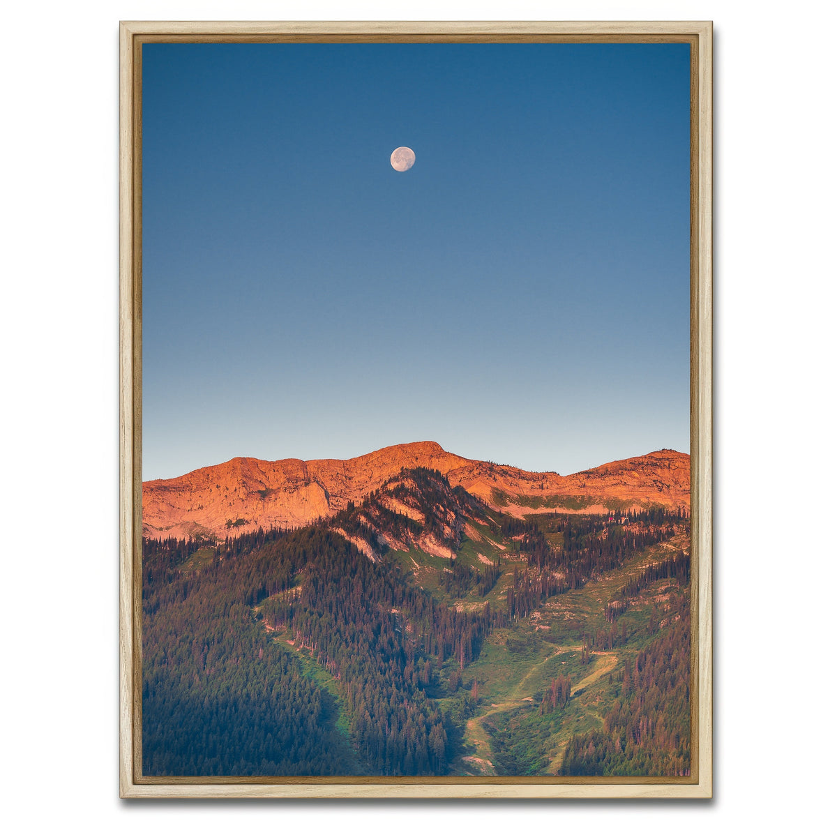 AUTO-MOCKUP WHITE | Fernie Moonrise | 1 Piece | Natural Framed Canvas | group=3x4