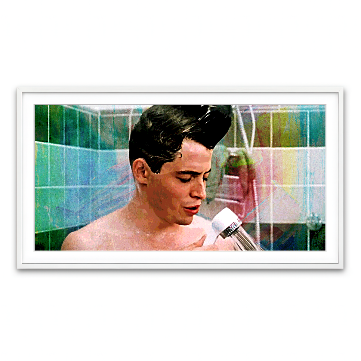 Framed Print 2x1 White