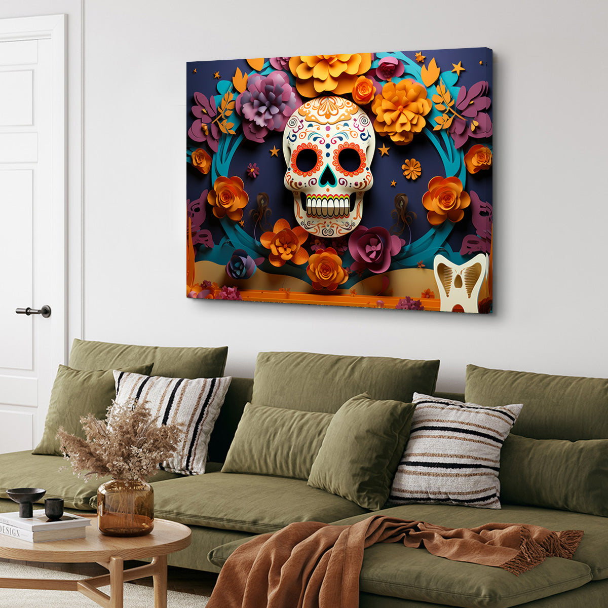 Festive Dia de los Muertos Wall Art