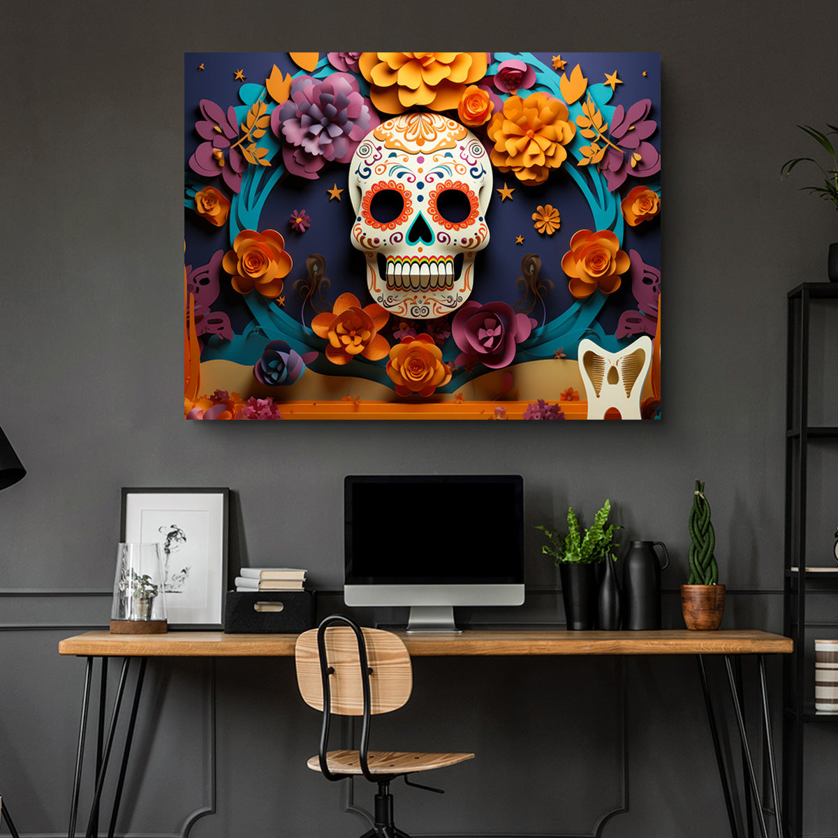 Festive Dia de los Muertos Wall Art