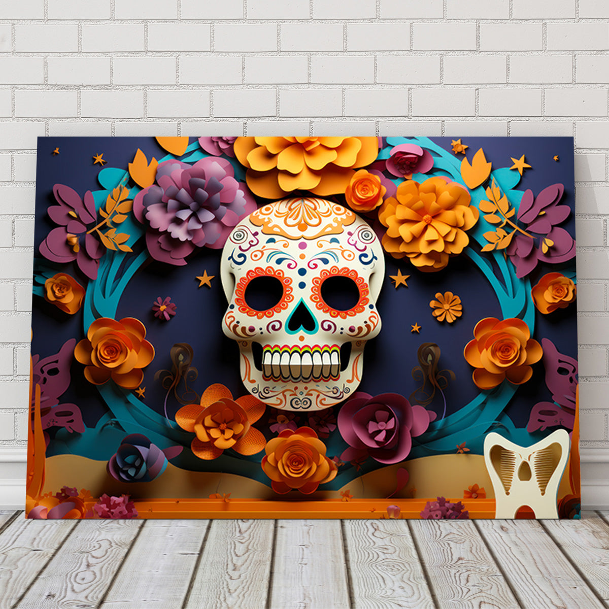 Festive Dia de los Muertos Wall Art