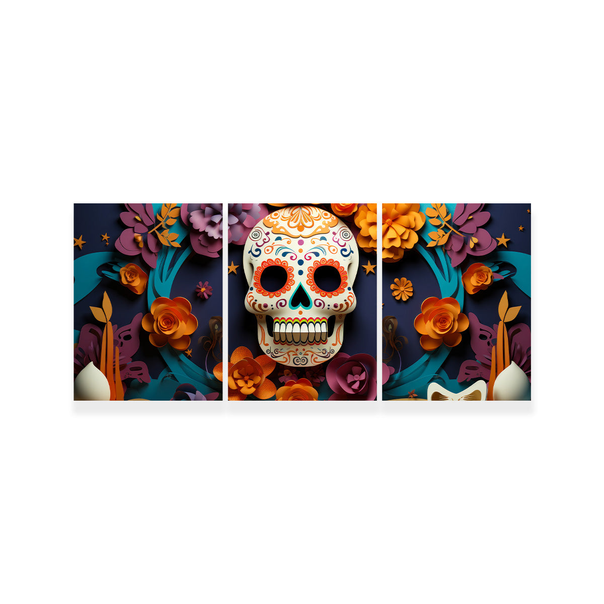 Festive Dia de los Muertos Wall Art