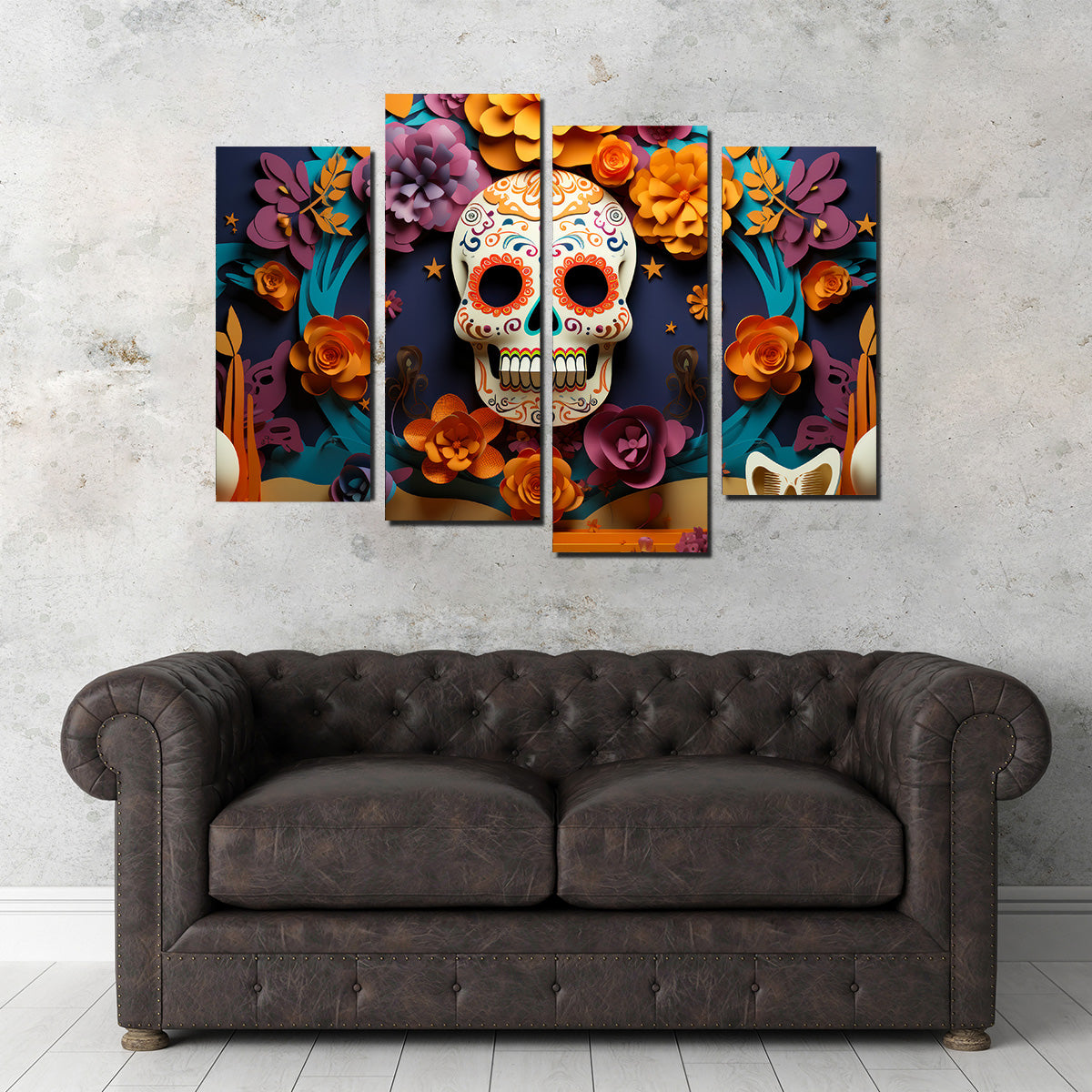 Festive Dia de los Muertos Wall Art