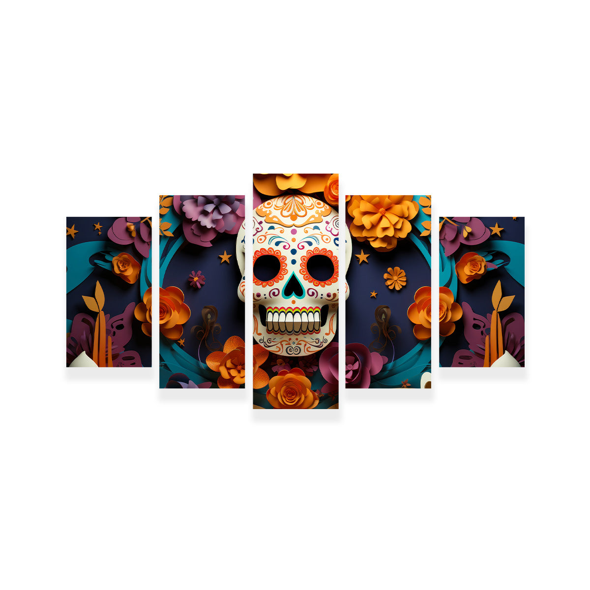 Festive Dia de los Muertos Wall Art