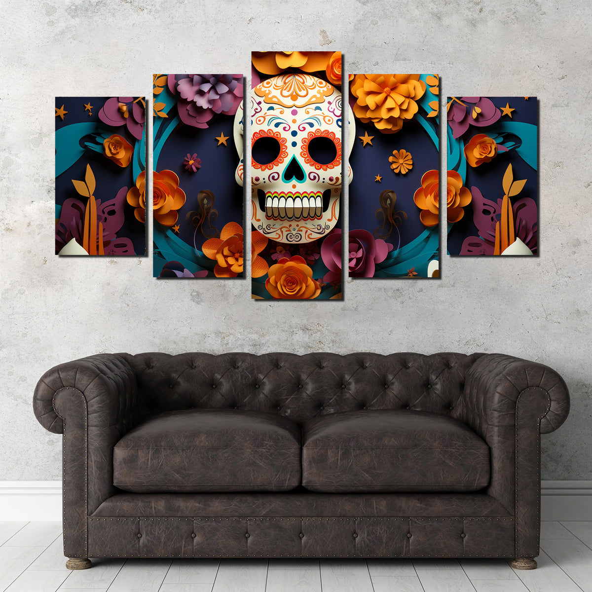 Festive Dia de los Muertos Wall Art
