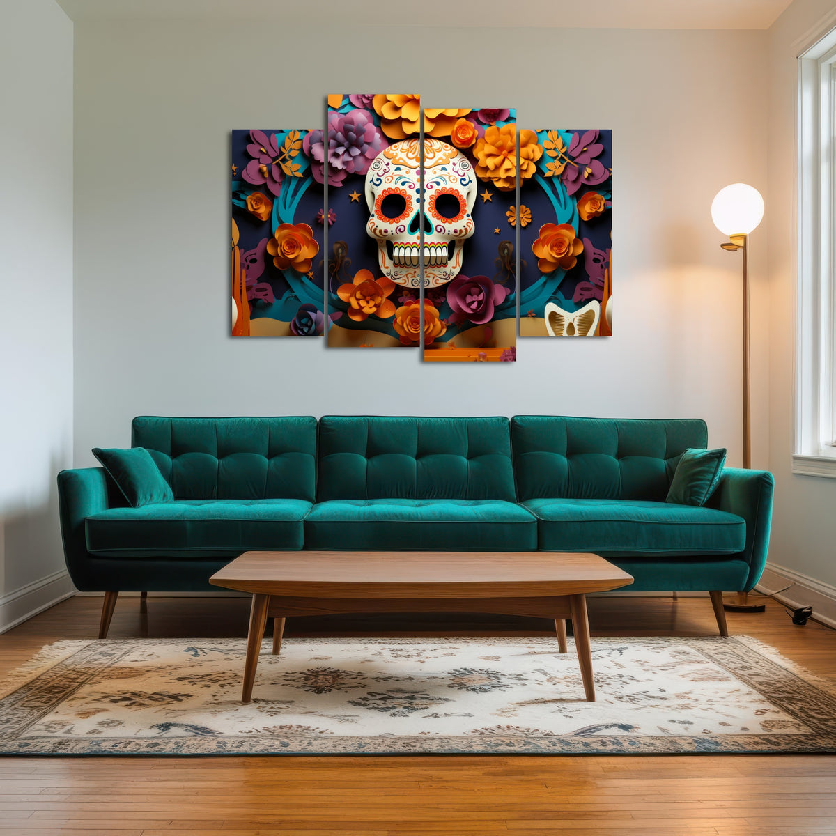 AUTO-MOCKUP ROOM | Festive Dia de los Muertos