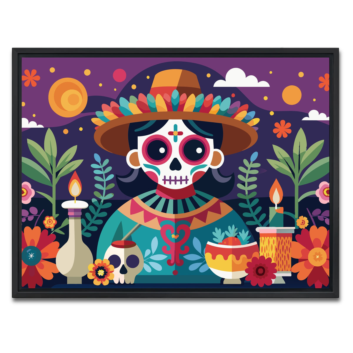 AUTO-MOCKUP WHITE | Festive altar | 1 Piece | Black Framed Canvas | group=4x3