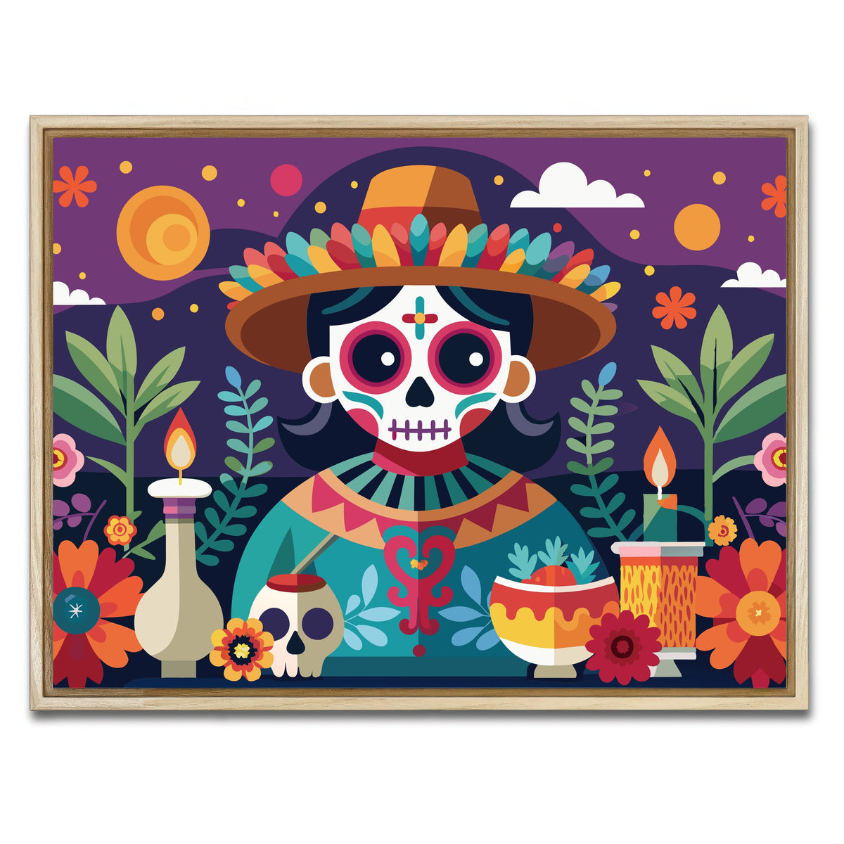 AUTO-MOCKUP WHITE | Festive altar | 1 Piece | Natural Framed Canvas | group=4x3