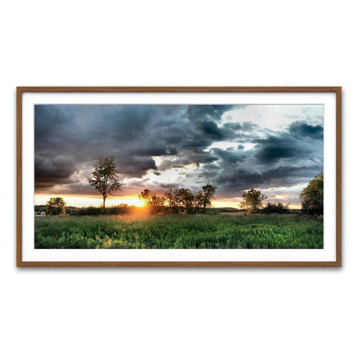 Framed Print 2x1 Walnut