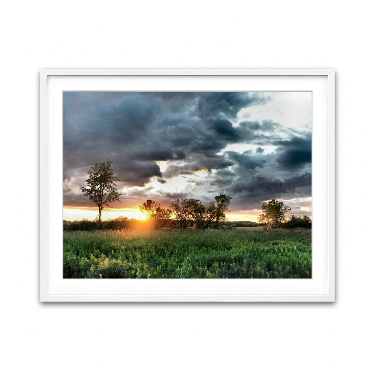 Framed Print 4x3 White