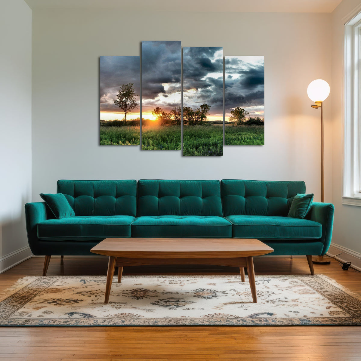 AUTO-MOCKUP ROOM | Field & Sunset