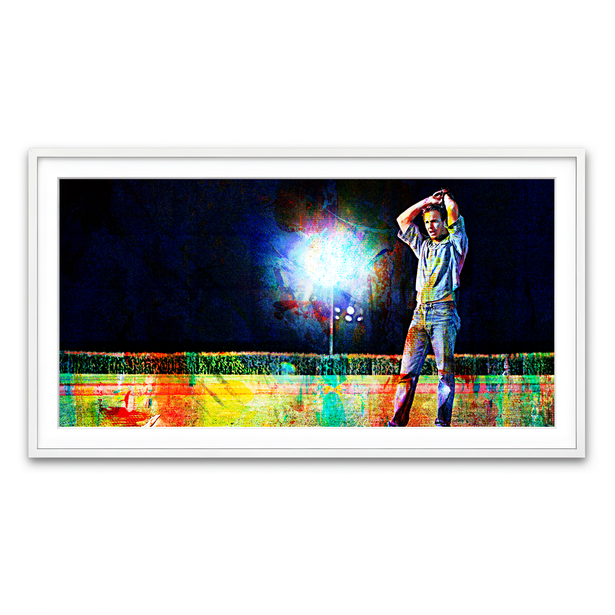 Framed Print 2x1 White